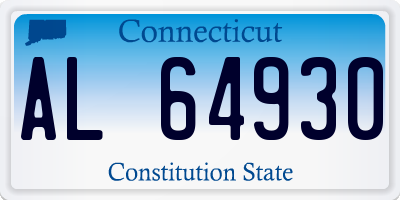 CT license plate AL64930