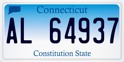 CT license plate AL64937