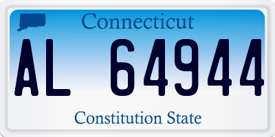 CT license plate AL64944