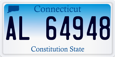 CT license plate AL64948