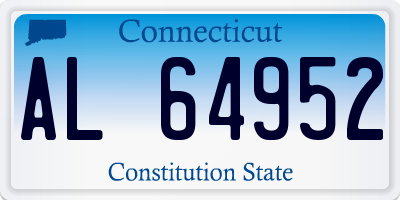 CT license plate AL64952