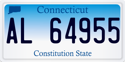 CT license plate AL64955