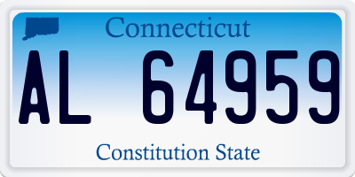 CT license plate AL64959