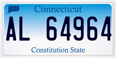 CT license plate AL64964