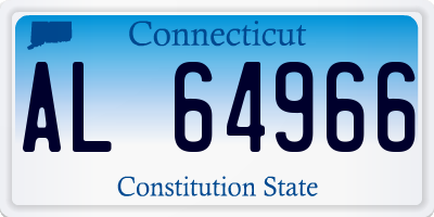 CT license plate AL64966