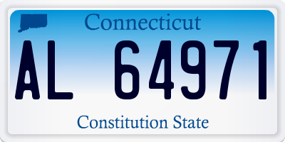CT license plate AL64971