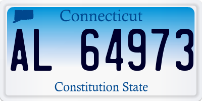 CT license plate AL64973
