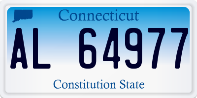 CT license plate AL64977