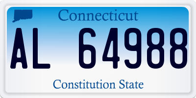 CT license plate AL64988