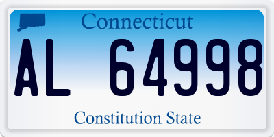 CT license plate AL64998