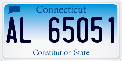 CT license plate AL65051