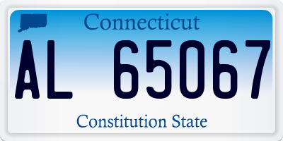 CT license plate AL65067