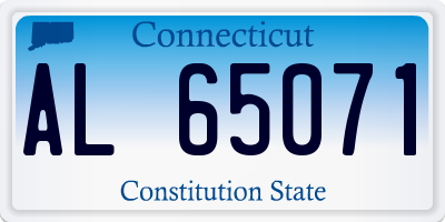 CT license plate AL65071