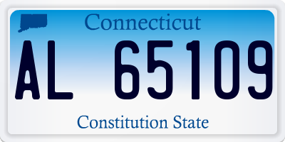CT license plate AL65109