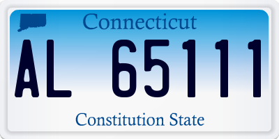 CT license plate AL65111