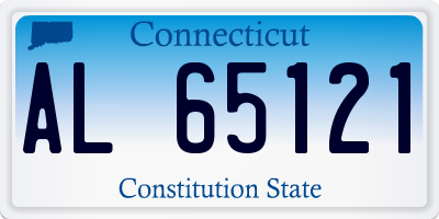 CT license plate AL65121