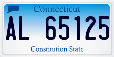 CT license plate AL65125