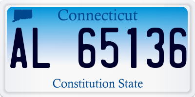 CT license plate AL65136
