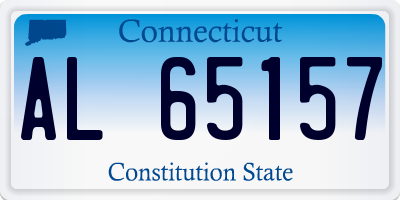 CT license plate AL65157