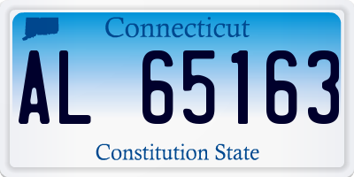 CT license plate AL65163