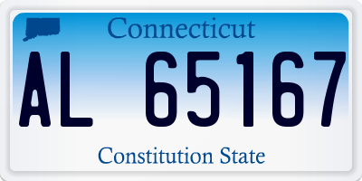 CT license plate AL65167