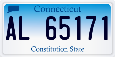 CT license plate AL65171