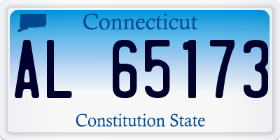 CT license plate AL65173