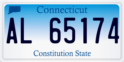 CT license plate AL65174