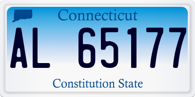 CT license plate AL65177
