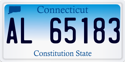 CT license plate AL65183
