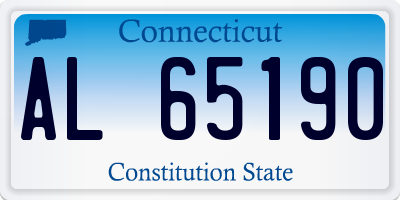 CT license plate AL65190