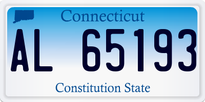 CT license plate AL65193