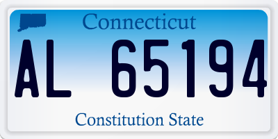 CT license plate AL65194