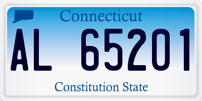 CT license plate AL65201