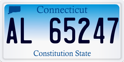 CT license plate AL65247