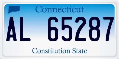 CT license plate AL65287