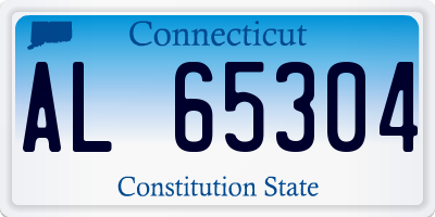 CT license plate AL65304