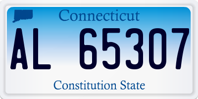 CT license plate AL65307