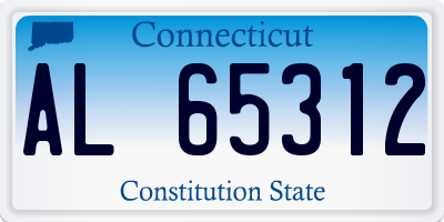 CT license plate AL65312