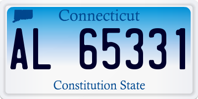 CT license plate AL65331
