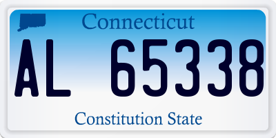 CT license plate AL65338