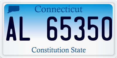 CT license plate AL65350