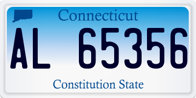 CT license plate AL65356