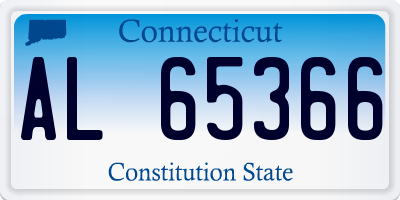 CT license plate AL65366