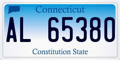 CT license plate AL65380