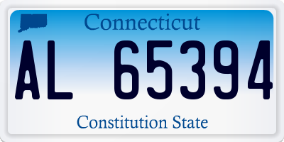 CT license plate AL65394
