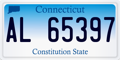 CT license plate AL65397