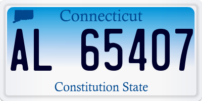 CT license plate AL65407