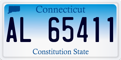 CT license plate AL65411