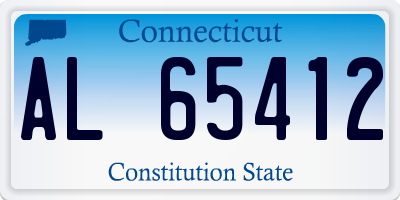 CT license plate AL65412